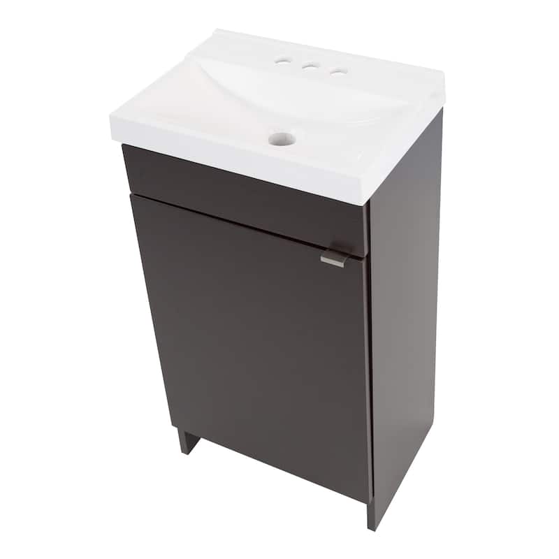 Merton 17" 1-Door Bathroom Vanity With White Sink Top