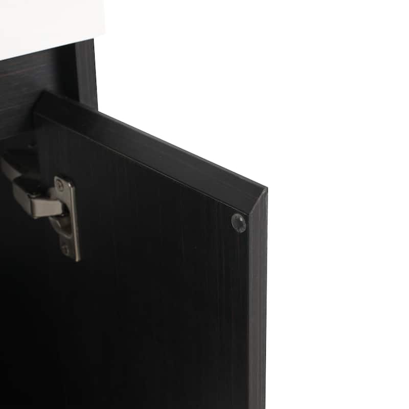 24 Inch Bathroom Cabinet With Sink,Soft Close Doors,Float Mounting Design, For Small Bathroom