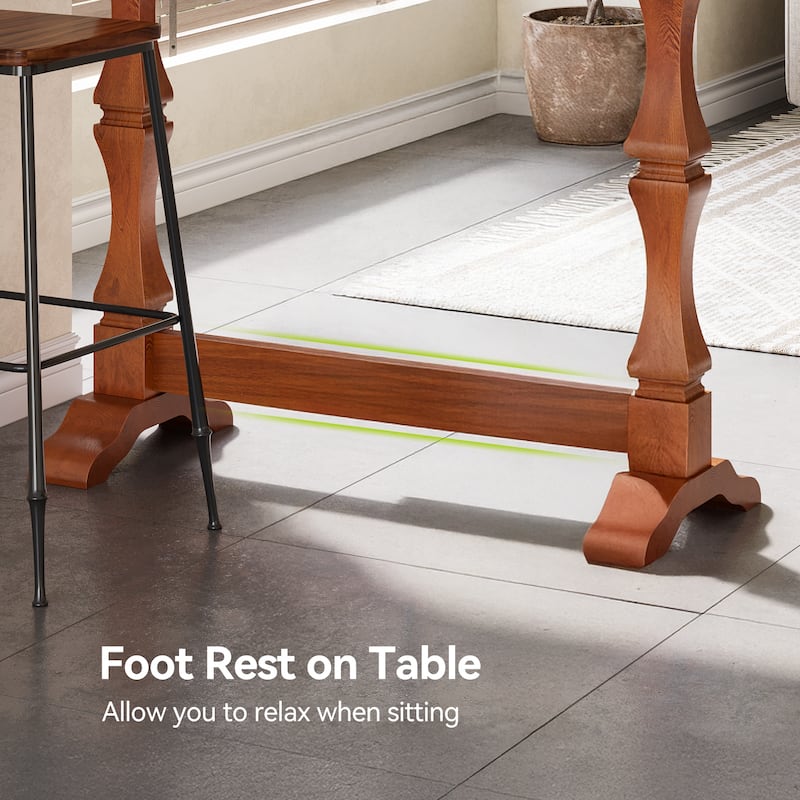 Solid Wood Bar Height Table