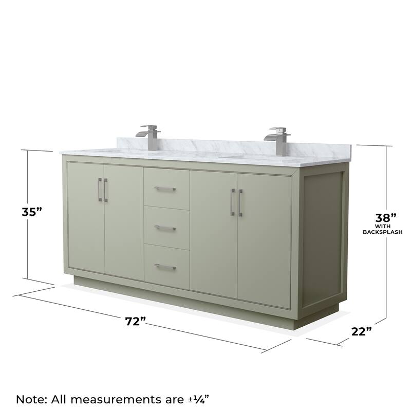 Wyndham Collection WCF1111-72D-NAT-MXX Icon 72" Free Standing Double