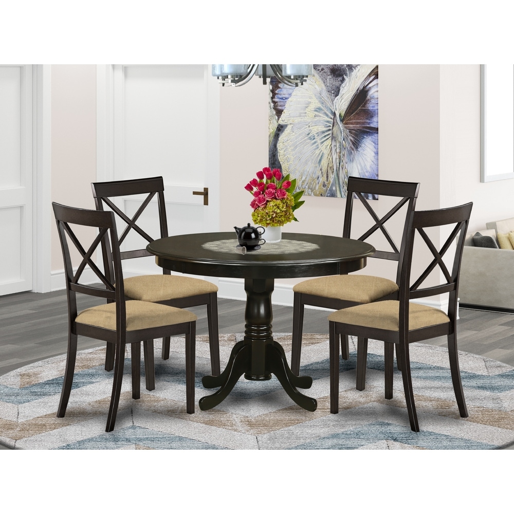 society den stanford round dining set