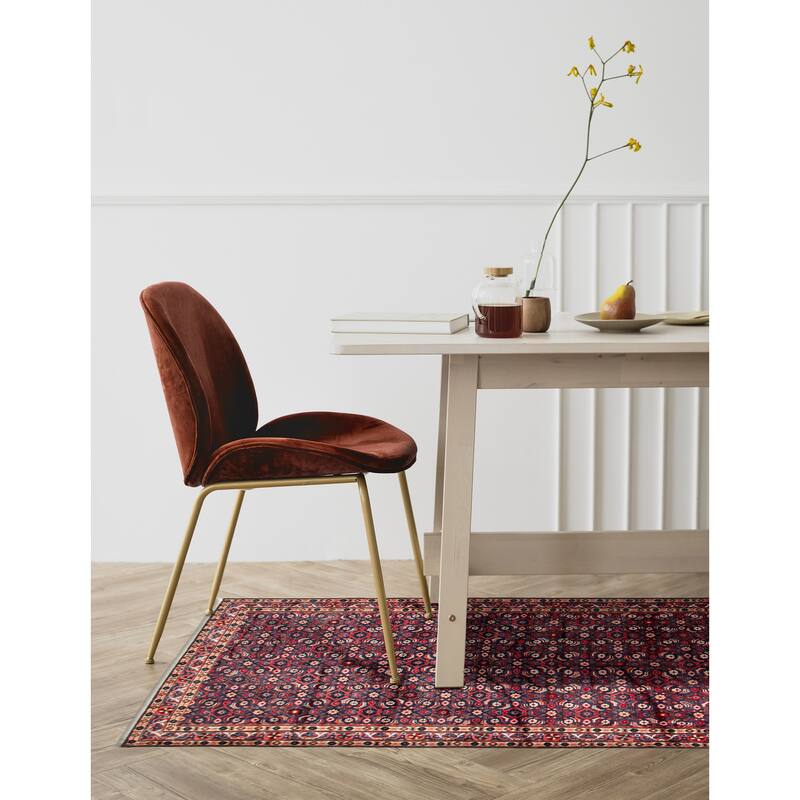 ECARPETGALLERY Hand-knotted Andelz Navy Wool Rug - 4'6 x 9'7