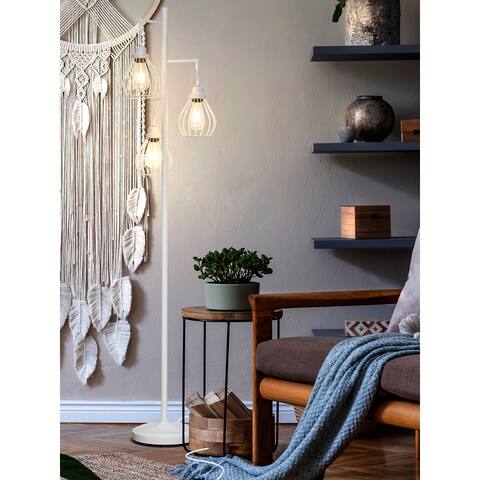 Brightech Teardrop LED Floor Lamp - White.
