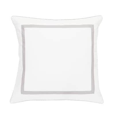 Embroidered Percale Crisp Cotton Hotel Piping Duvet Set and Sham