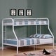 preview thumbnail 2 of 4, Furniture of America Hind Modern Metal Twin over Full Bunk Bed White