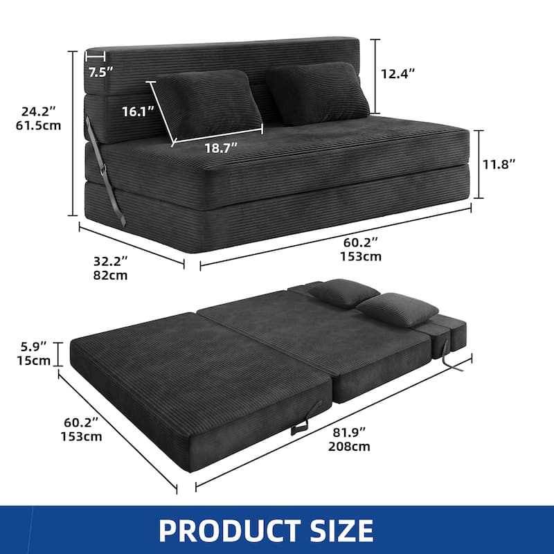 Moasis Convertible Folding Sofa Bed