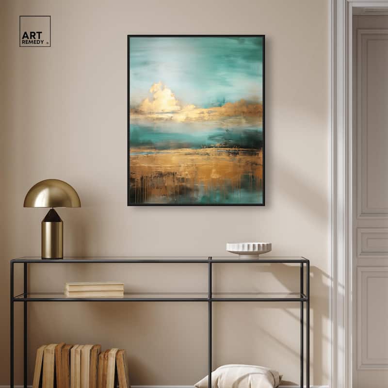 Cloudscape in Gold II Canvas by Art Remedy