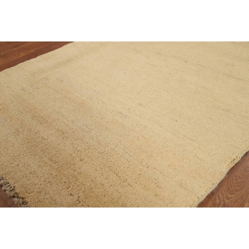 Modern Gabbeh Oriental Foyer Rug Handmade Contemporary Wool Carpet - 2'7"x 3'11"