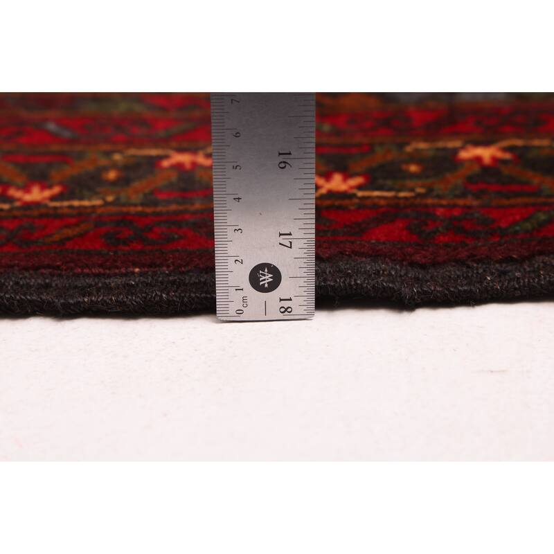 ECARPETGALLERY Hand-knotted Teimani Red Wool Rug - 4'4 x 7'8