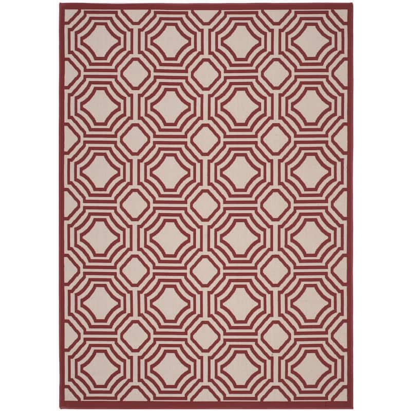 SAFAVIEH Veranda Indoor/ Outdoor Waterproof Patio Backyard Rug - 6'7" x 9'