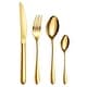 preview thumbnail 18 of 71, vancasso 18/10 Stainless Steel Silverware Set, Flatware Set for 6/12 24-Piece - Gold