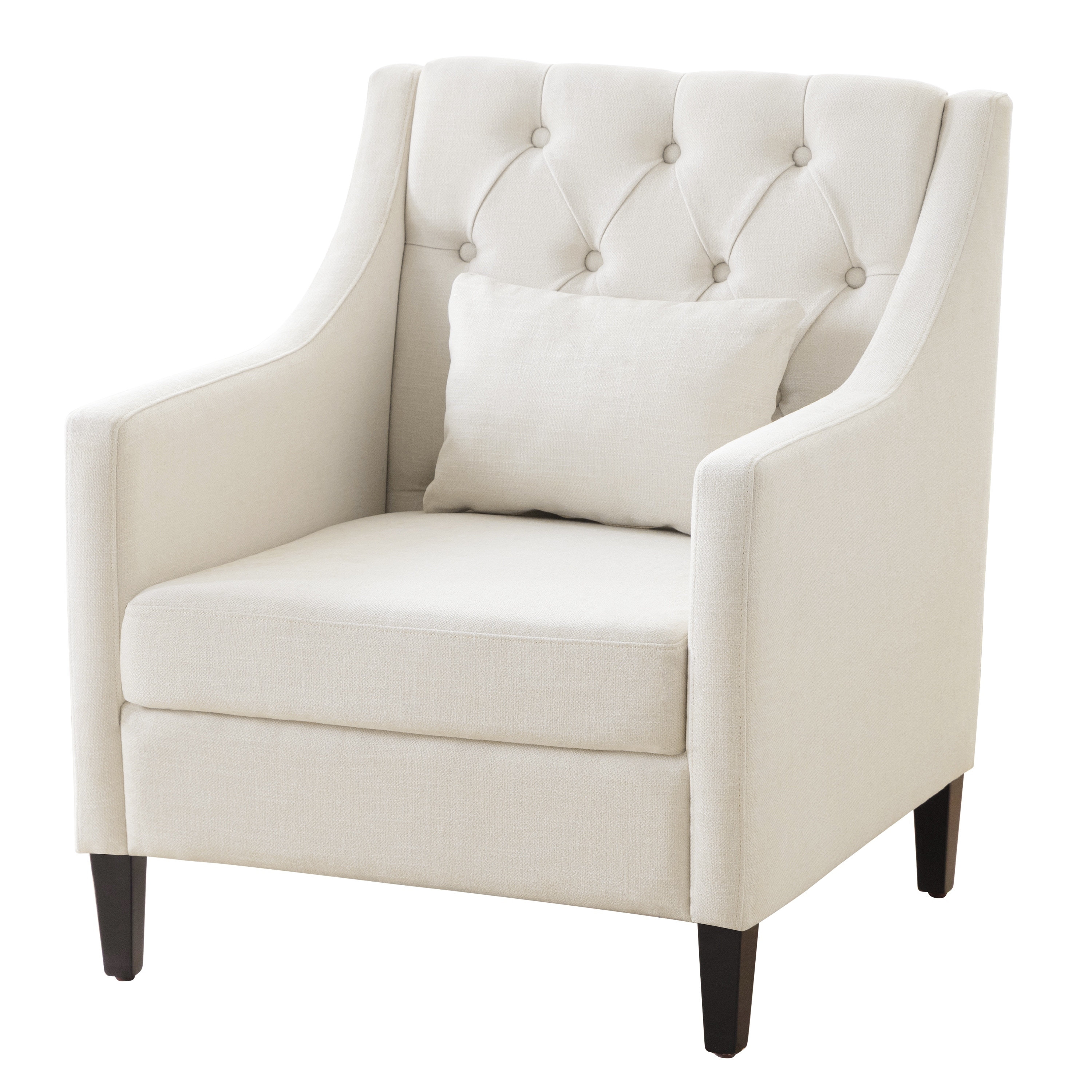 Upholstered Accent Armchair Living Room Chairs with Pillow,Mid-Century Design Reading Sofa Chair