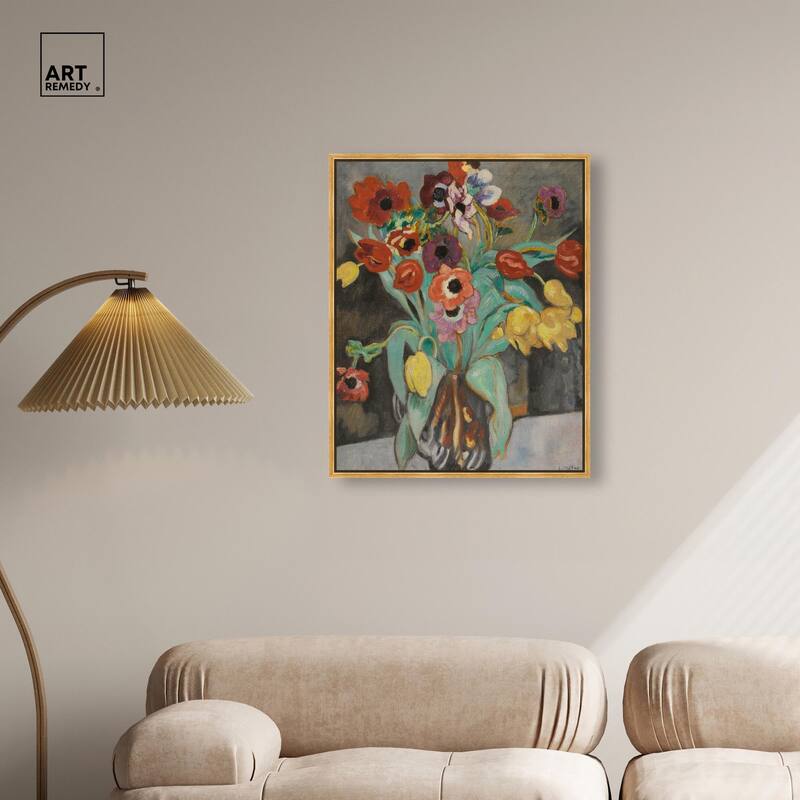 Valtat Anemones Tulipes Canvas by Art Remedy