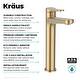 preview thumbnail 82 of 97, KRAUS Indy Single Handle Vessel Bathroom Faucet with Pop Up Drain