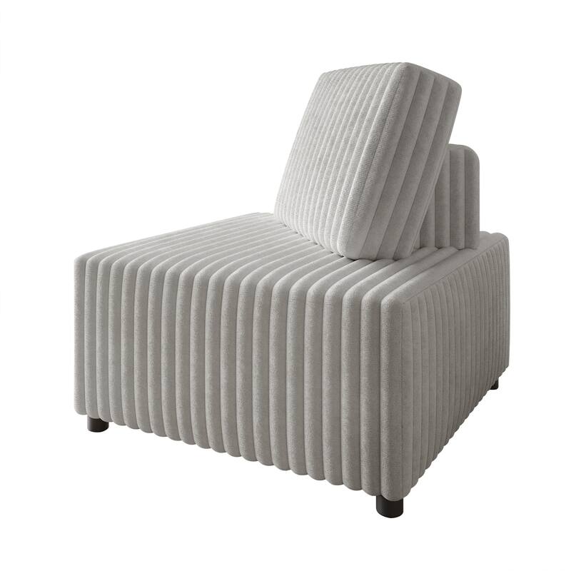 CraftPorch Luxurious Velvet Upholstered 4 Pieces Chair and 2 Corner Seat