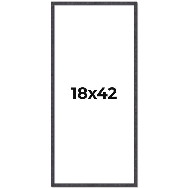 18x42 Frame Brown Solid Wood Picture Frame - Complete Modern Photo