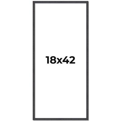 18x42 Frame Brown Solid Wood Picture Frame - Complete Modern Photo