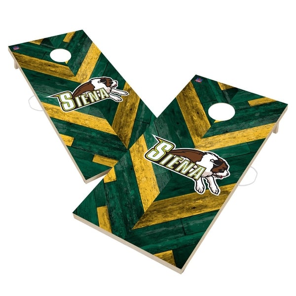 slide 2 of 6, Siena College Saints Cornhole Board Set 16 Years and Up