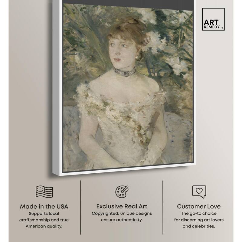 Young Girl in a Ball Gown Canvas by Art Remedy