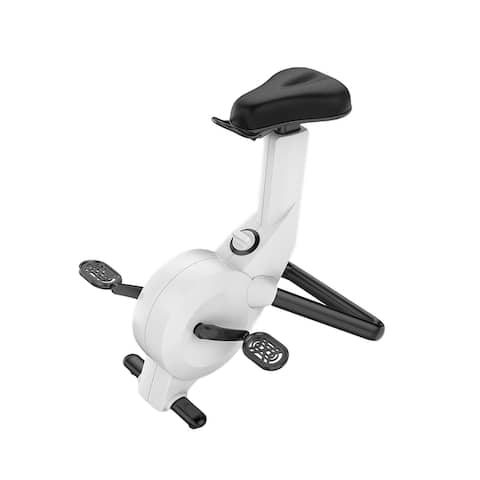 Under Desk Exercise Bike with Air Pump Adjustable Seat