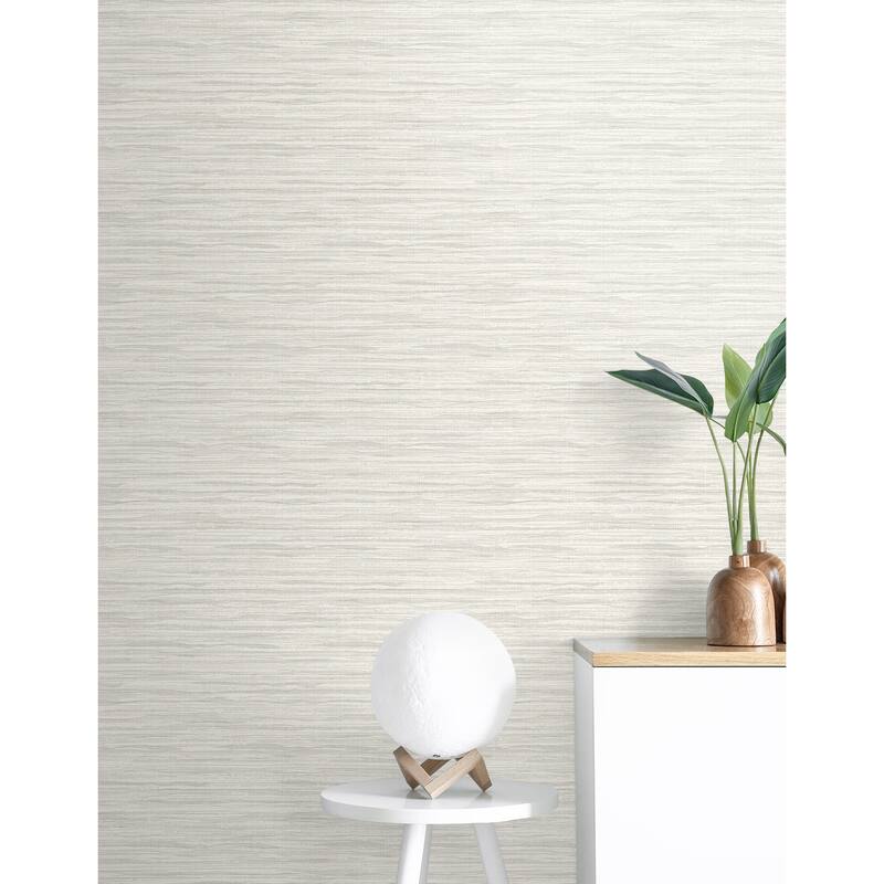 Seabrook Designs Sky Wave Stringcloth Unpasted Wallpaper
