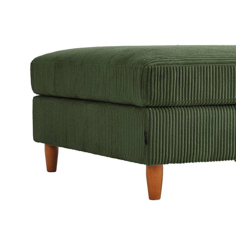 Large Corduroy Ottoman