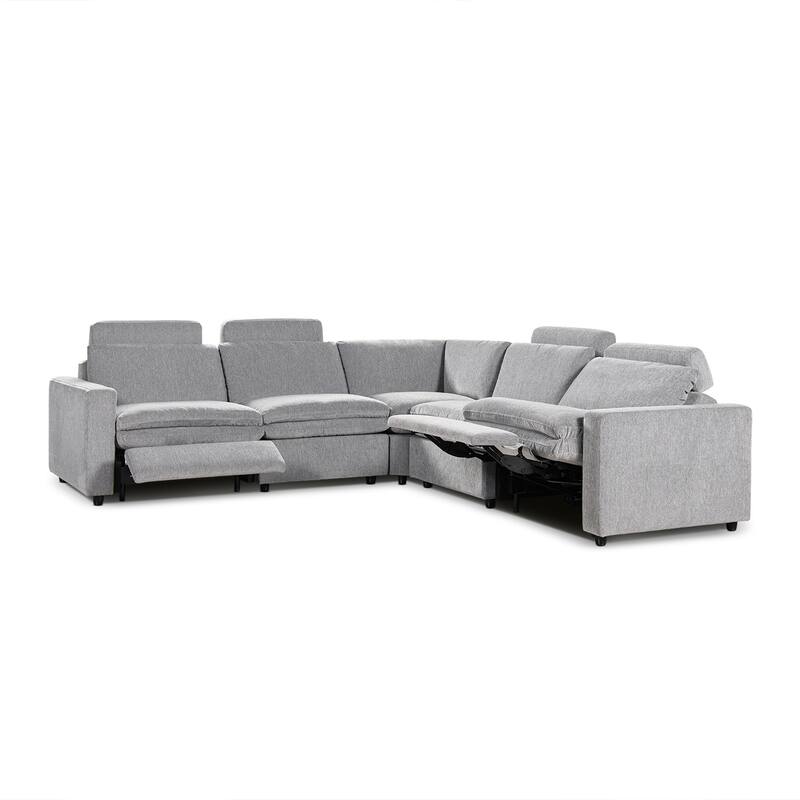 Camden 113" Performance Power Motion 5-Piece Modular Corner Sectional Sofa