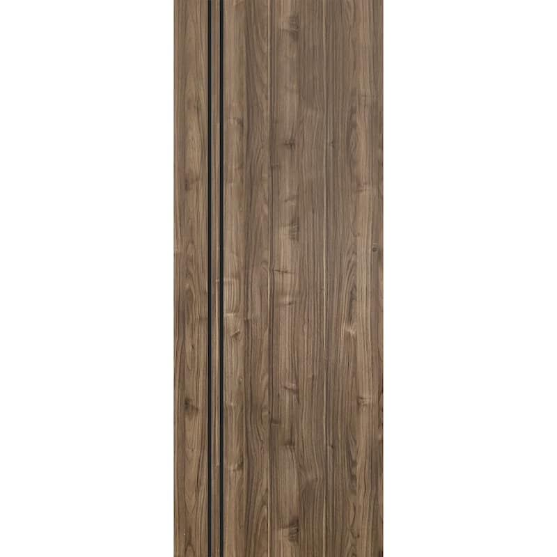 Slab Barn Door Panel 28 x 80 Planum 0016 Walnut with Sturdy Finished - 42" x 96"