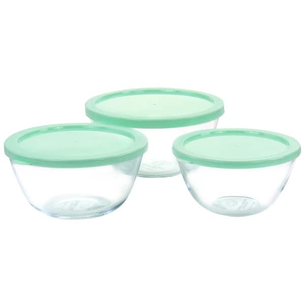 6 Piece Borosilicate Glass Prep Bowl Set with Plastic Lids - 6 Piece - On  Sale - Bed Bath & Beyond - 35324818