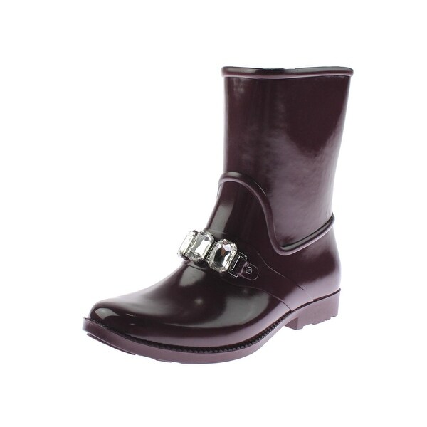 rhinestone rain boots