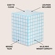 preview thumbnail 38 of 56, Callista Modern Ceramic Tiled Cube Side Table, Square Mosaic Pedestal Accent End Table for Living Room Bedroom - 14 X 14 X 18