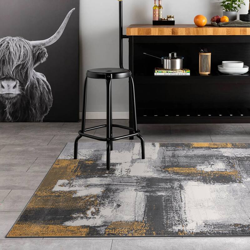 World Rug Gallery Contemporary Abstract Area Rug