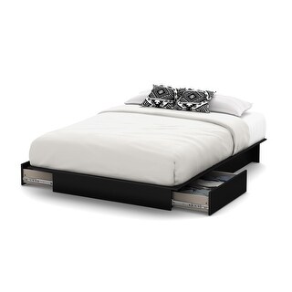 Contemporary Storage Platform Bed