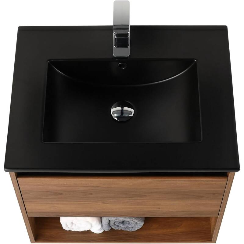 Blossom Bergen Wall Mounted Floating Bathroom Vanity with Sink