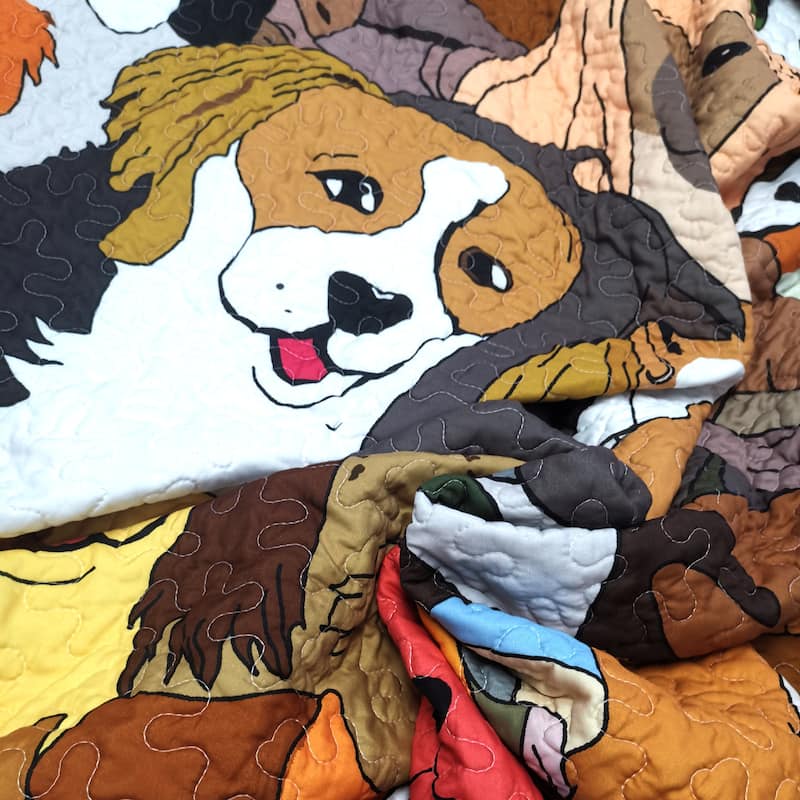 MarCielo Kids Quilt Bedspread Set Dog WX200