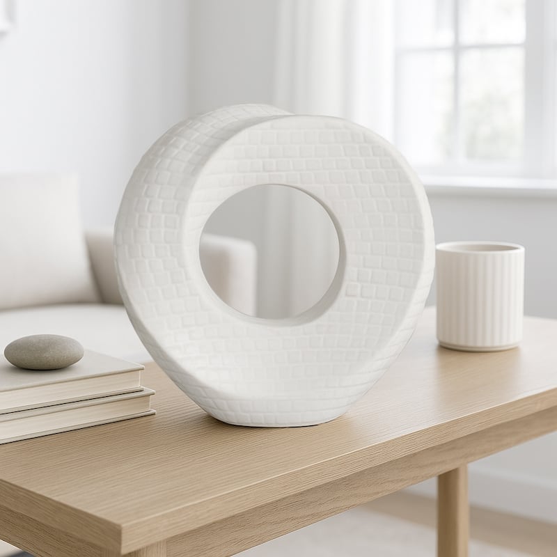 Modern Stone and Ceramic Sculptural with Textured Design