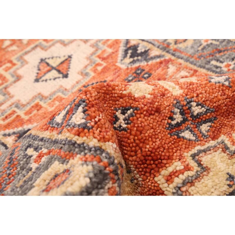 ECARPETGALLERY Hand-knotted Jules Serapi Dark Copper Wool Rug - 2'8 x 10'4