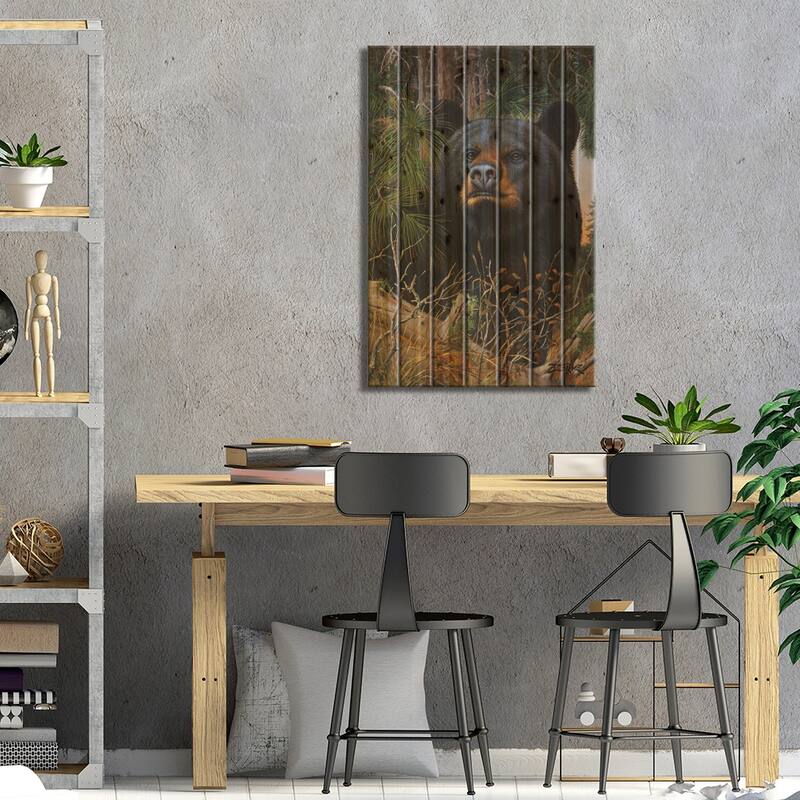 The Old Man Of The Woods Print On Wood by Derk Hansen - Multi-Color