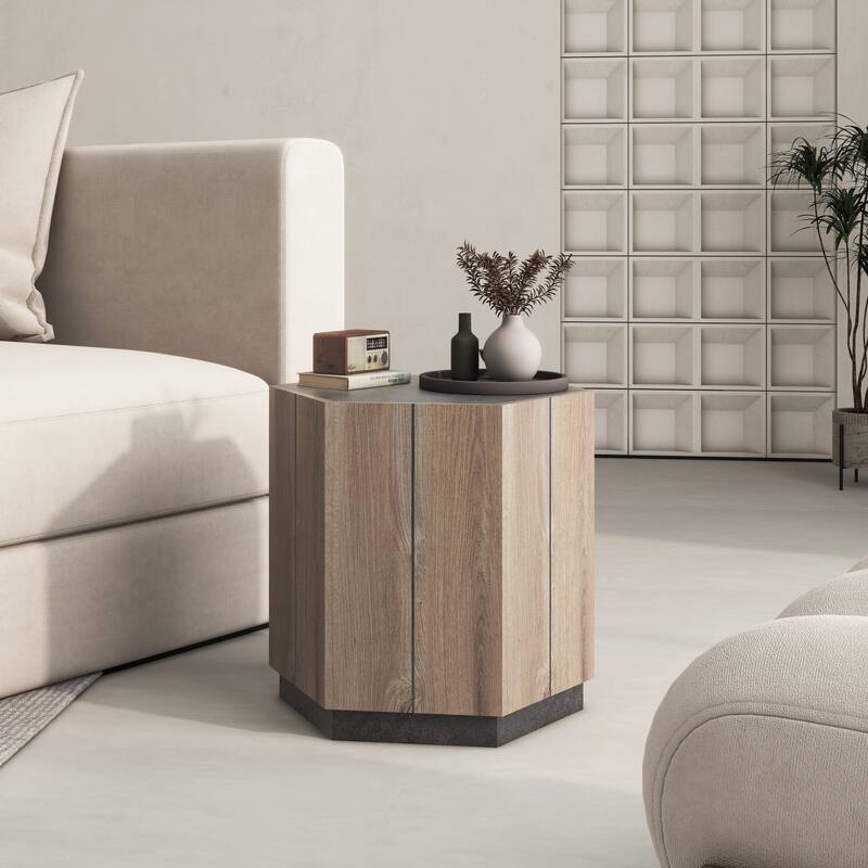 Hexagonal Rural Style Garden Retro Coffee Table