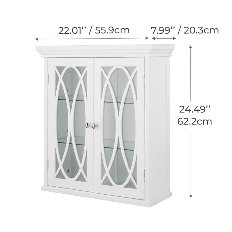 Teamson Home Florence Removable Two-Door Wall Cabinet