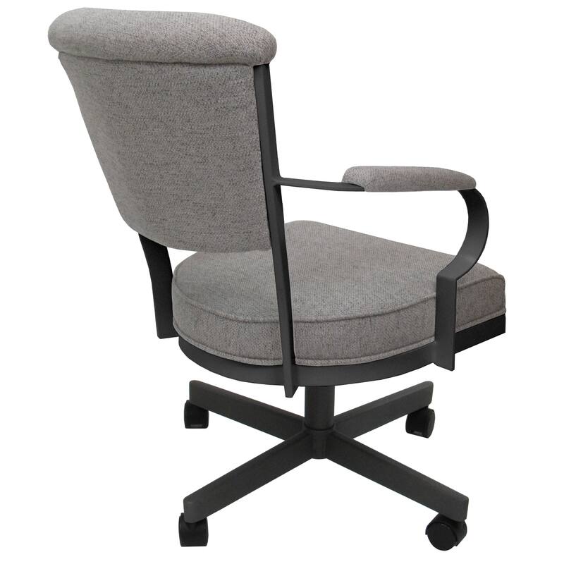 Miami Swivel Metal Caster Chair on Reading Base - 18" High Seat