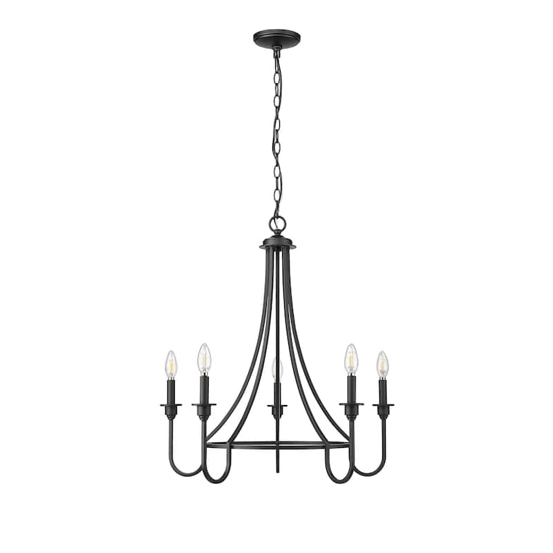 Millennium Lighting Artemis 5/6 Chandelier Ceiling Light - Matte Black - 5