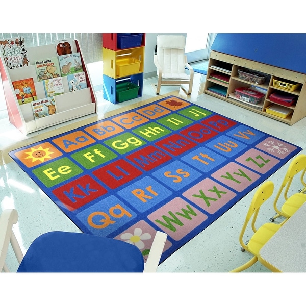 Any Day Alphabet Area Rug