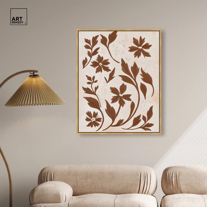 Sepia Sepal II Canvas by Art Remedy
