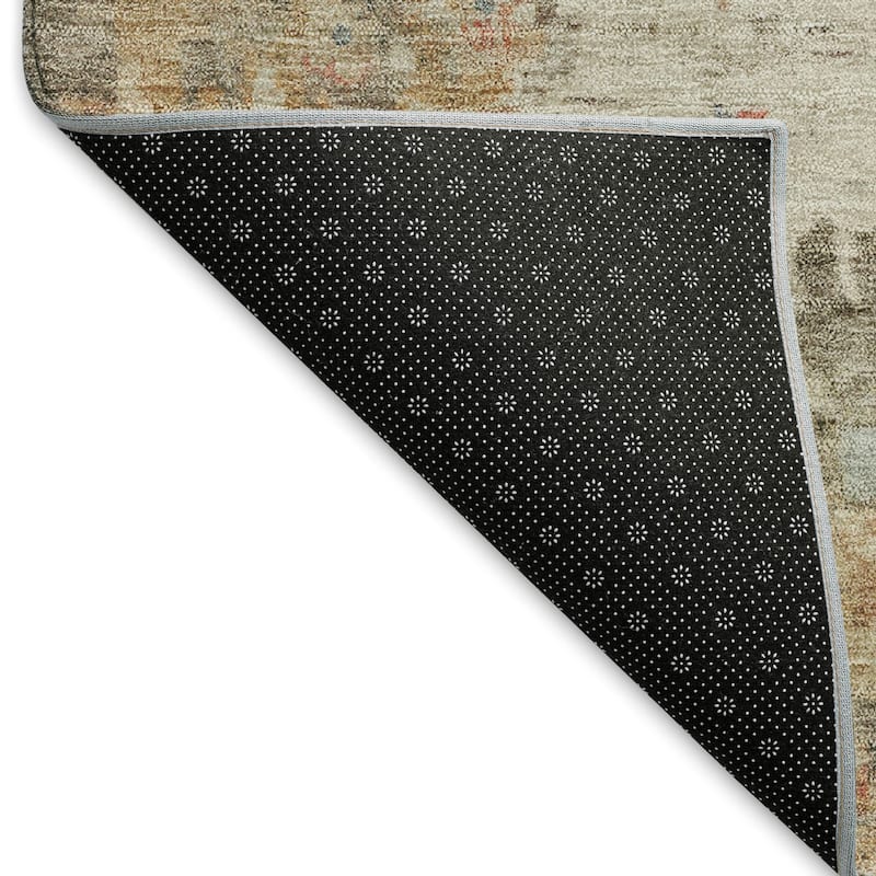 Machine Washable Indoor/ Outdoor Vintage Traditional Chantille Rug