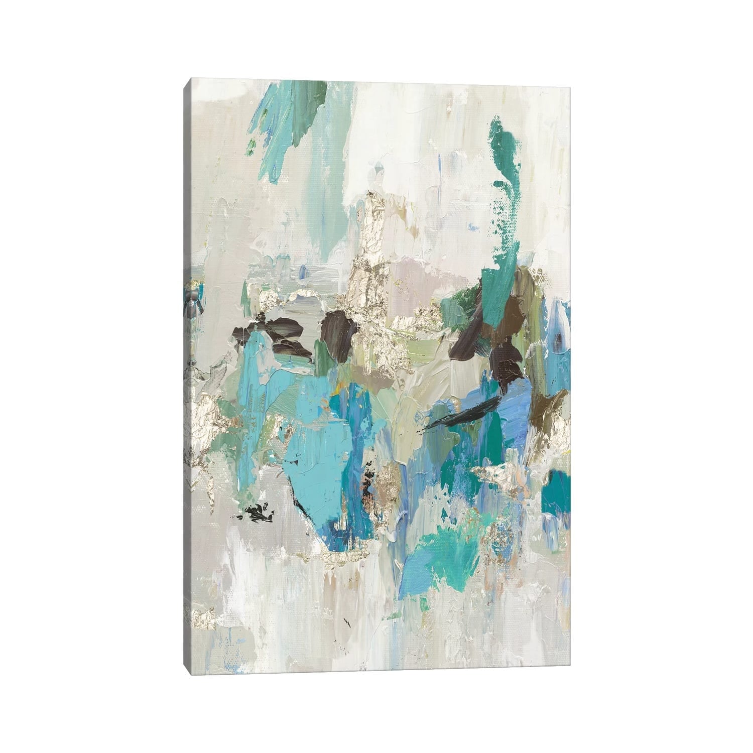 iCanvas "Blue Silver II" by Tom Reeves Canvas Print