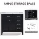 preview thumbnail 7 of 14, 36" Bathroom Vanity with Sink Combo, Black Bathroom Cabinet with Drawers, Solid Frame and MDF Board