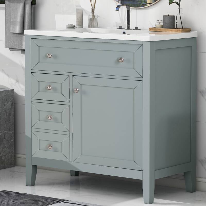 Bathroom Vanity with Ceramic Undermount Sink