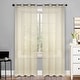 preview thumbnail 31 of 48, Superior Jackson Striped Machine Washable Sheer Curtains, Set of 2