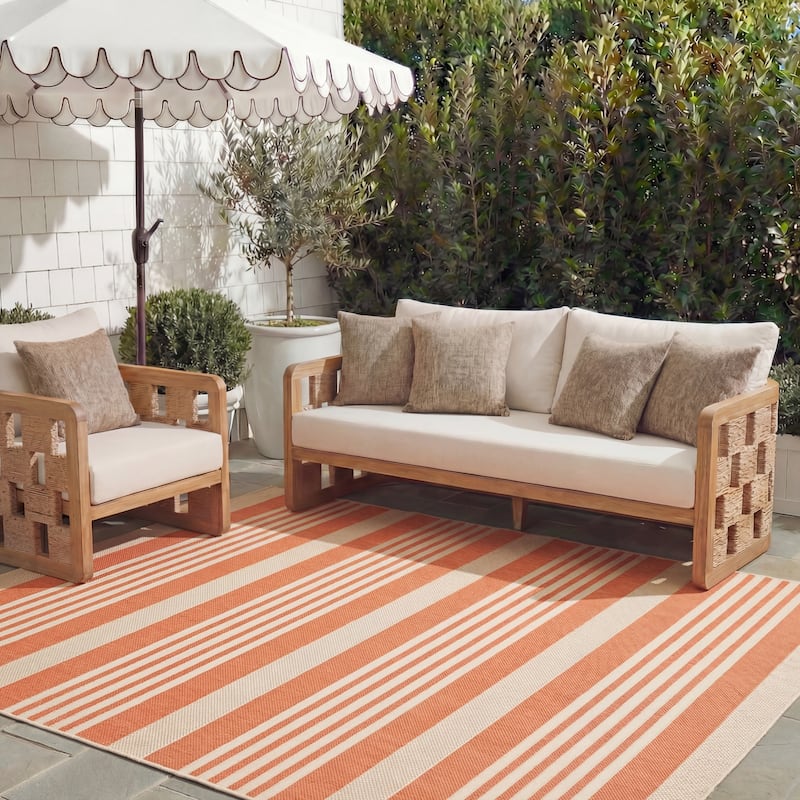 SAFAVIEH Courtyard Orsi Indoor/ Outdoor Waterproof Area Rug